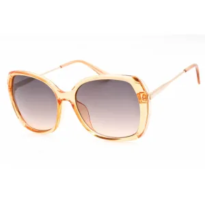 Guess Factory Women's Sunglasses - Shiny Beige Rectangular Plastic Frame | GF0396 57B