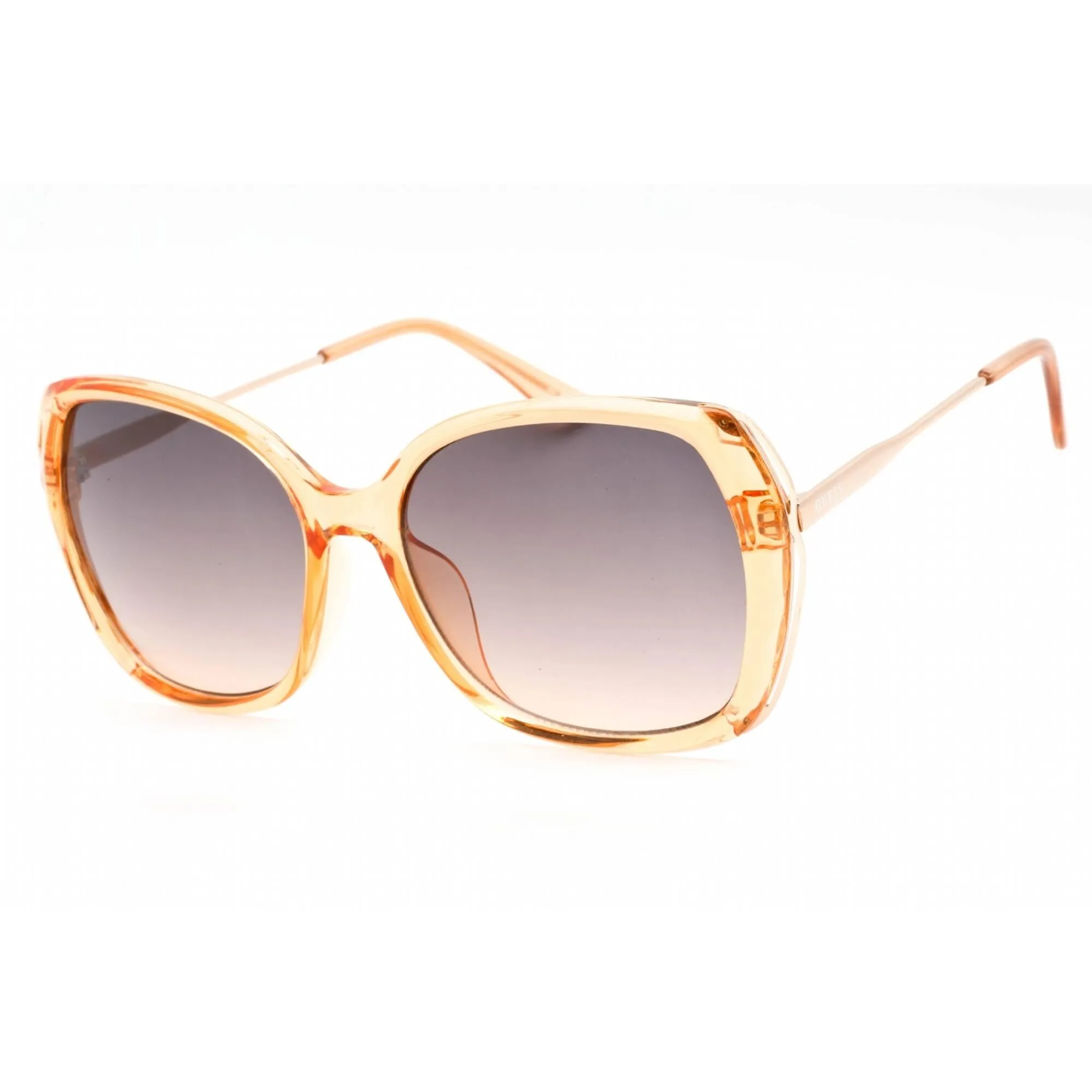Guess Factory Women's Sunglasses - Shiny Beige Rectangular Plastic Frame | GF0396 57B