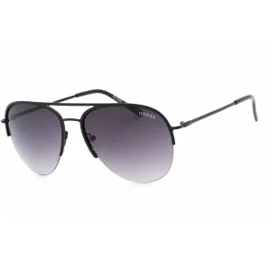 Guess Factory Women's Sunglasses - Shiny Black Metal Half Rim Pilot Frame | GF0224 01B