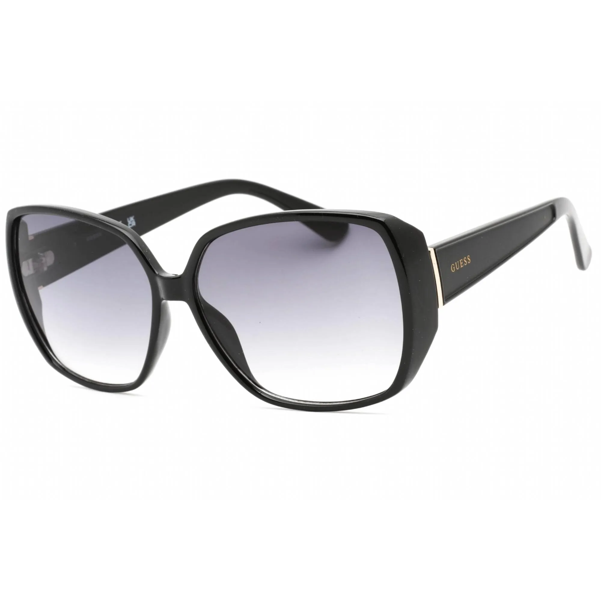 Guess Factory Women's Sunglasses - Shiny Black Oversized Plastic Frame | GF0426 01B
