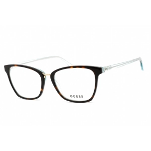 Guess Women's Eyeglasses - Full Rim Cat Eye Havana/Light Blue Plastic | GU2733 056