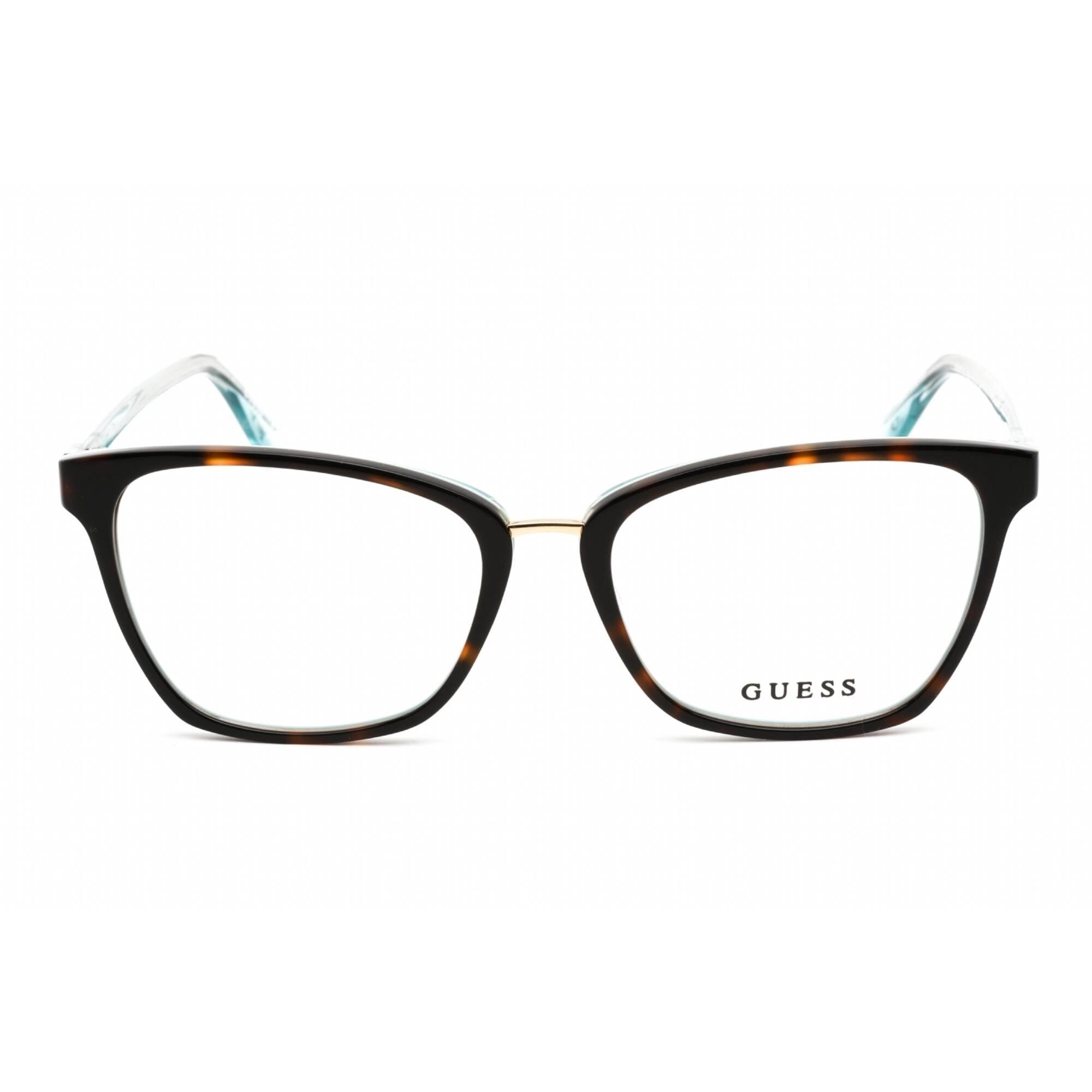 Guess Women's Eyeglasses - Full Rim Cat Eye Havana/Light Blue Plastic | GU2733 056