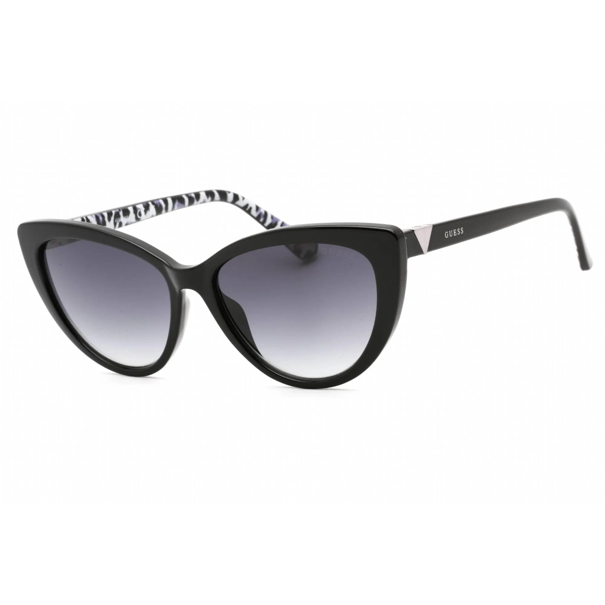 Guess Women's Sunglasses - Shiny Black Plastic Full Rim Cat Eye Frame | GU5211 01B