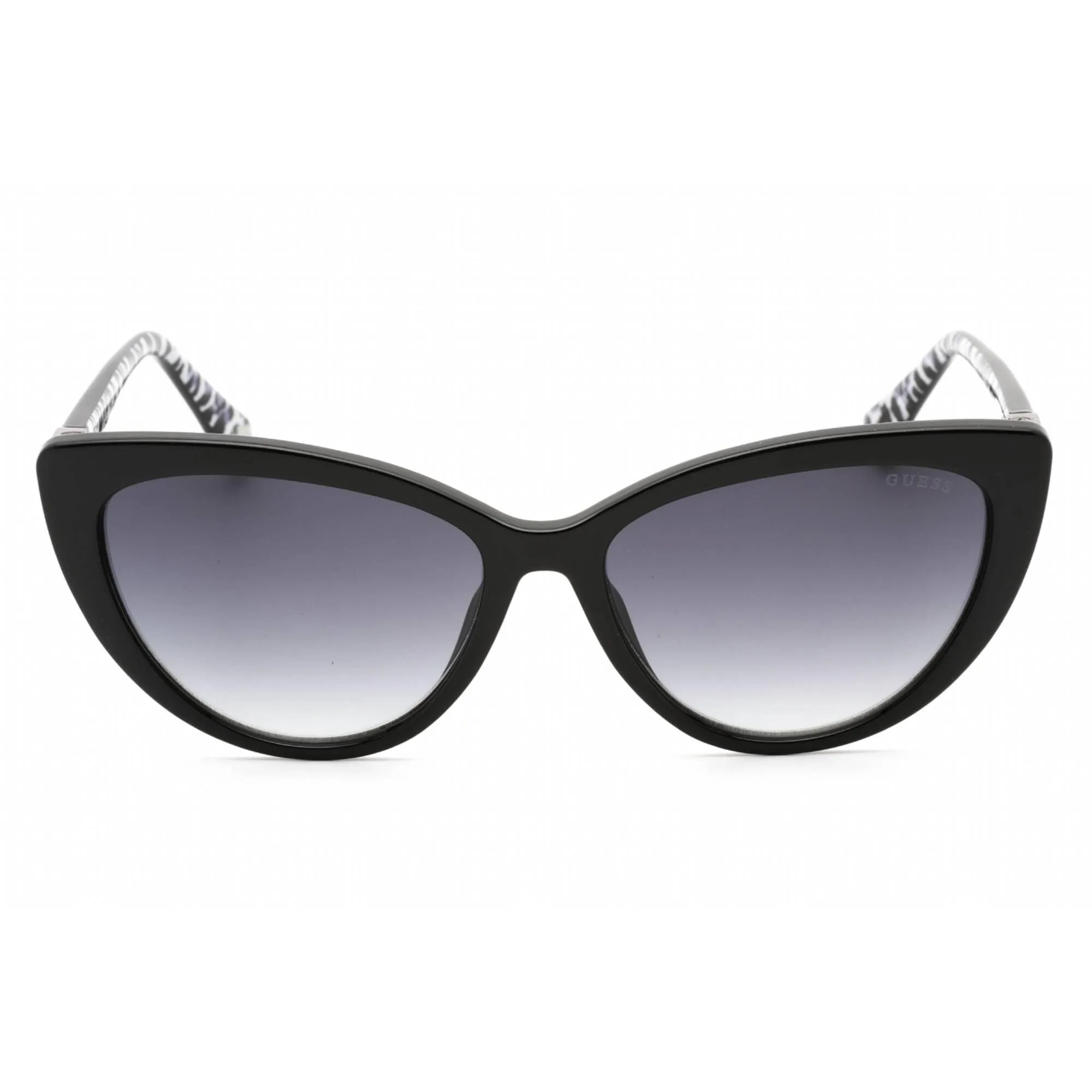 Guess Women's Sunglasses - Shiny Black Plastic Full Rim Cat Eye Frame | GU5211 01B