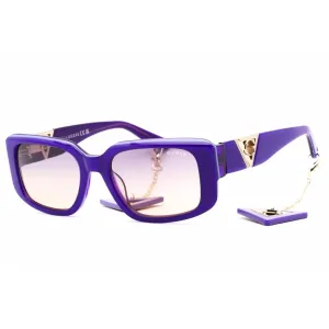 Guess Women's Sunglasses - Shiny Violet Plastic Full Rim Rectangular | GU7891 81Z