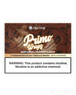 High Society Primo Broad Leaf Tobacco Wraps (6-Pack)
