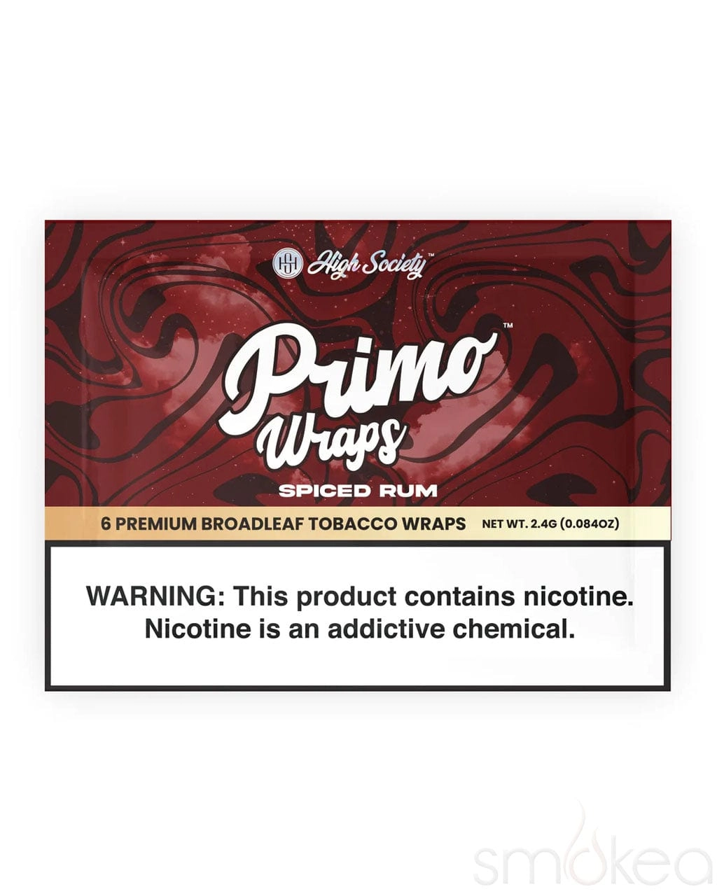 High Society Primo Broad Leaf Tobacco Wraps (6-Pack)