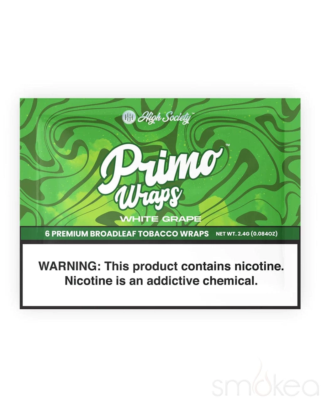 High Society Primo Broad Leaf Tobacco Wraps (6-Pack)