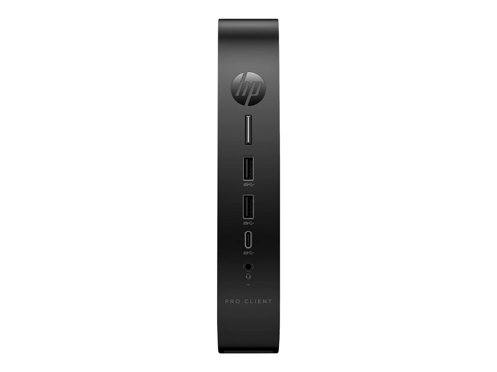 HP Pro t550 - Thin client - USFF 1 x Celeron J6412 / up to 2.6 GHz - RAM 4 GB - flash 32 GB - eMMC - UHD Graphics - Gigabit Ethernet 7H1W1UT#ABA