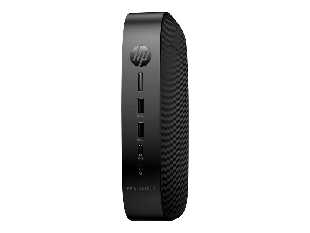 HP Pro t550 - Thin client - USFF 1 x Celeron J6412 / up to 2.6 GHz - RAM 4 GB - flash 32 GB - eMMC - UHD Graphics - Gigabit Ethernet 7H1W1UT#ABA
