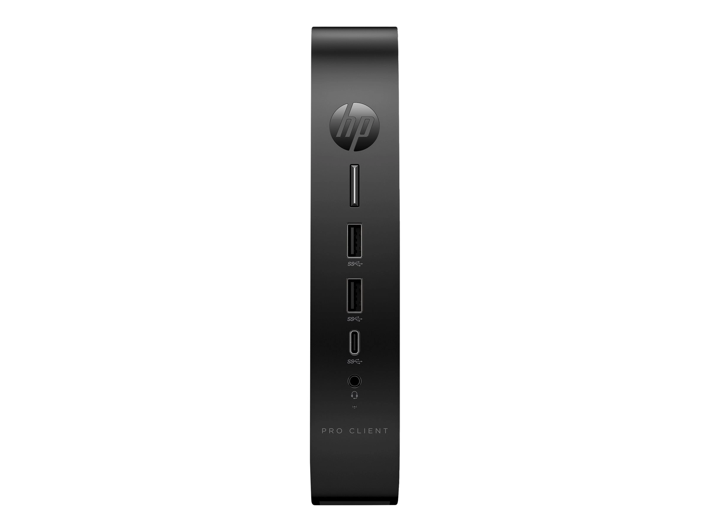 HP Pro t550 - Thin client - USFF 1 x Celeron J6412 / up to 2.6 GHz - RAM 4 GB - flash 32 GB - eMMC - UHD Graphics - Gigabit Ethernet 7H1W1UT#ABA