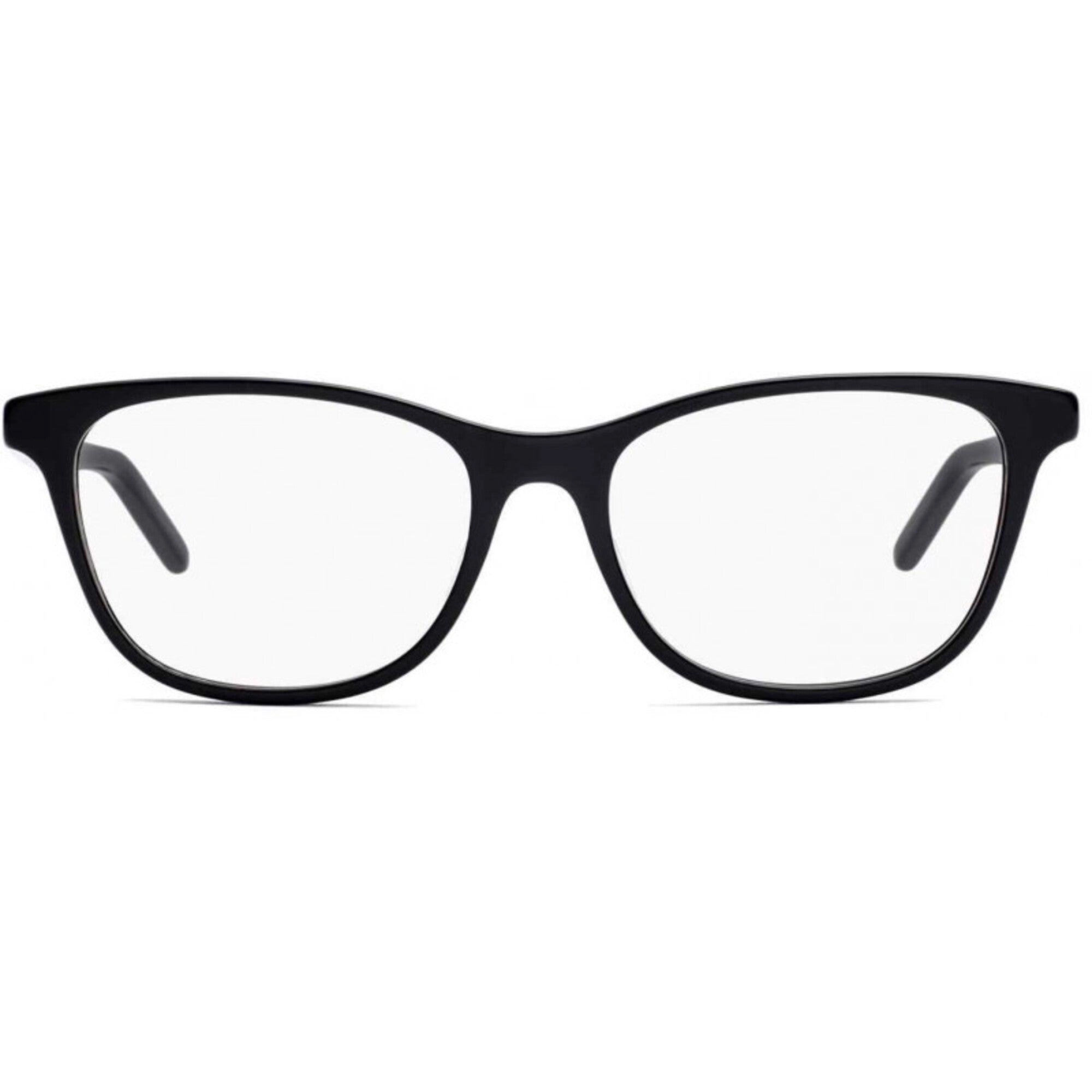Hugo Women's Eyeglasses - Black Plastic Square Frame Demo Lens | HUGO HG 1041 807
