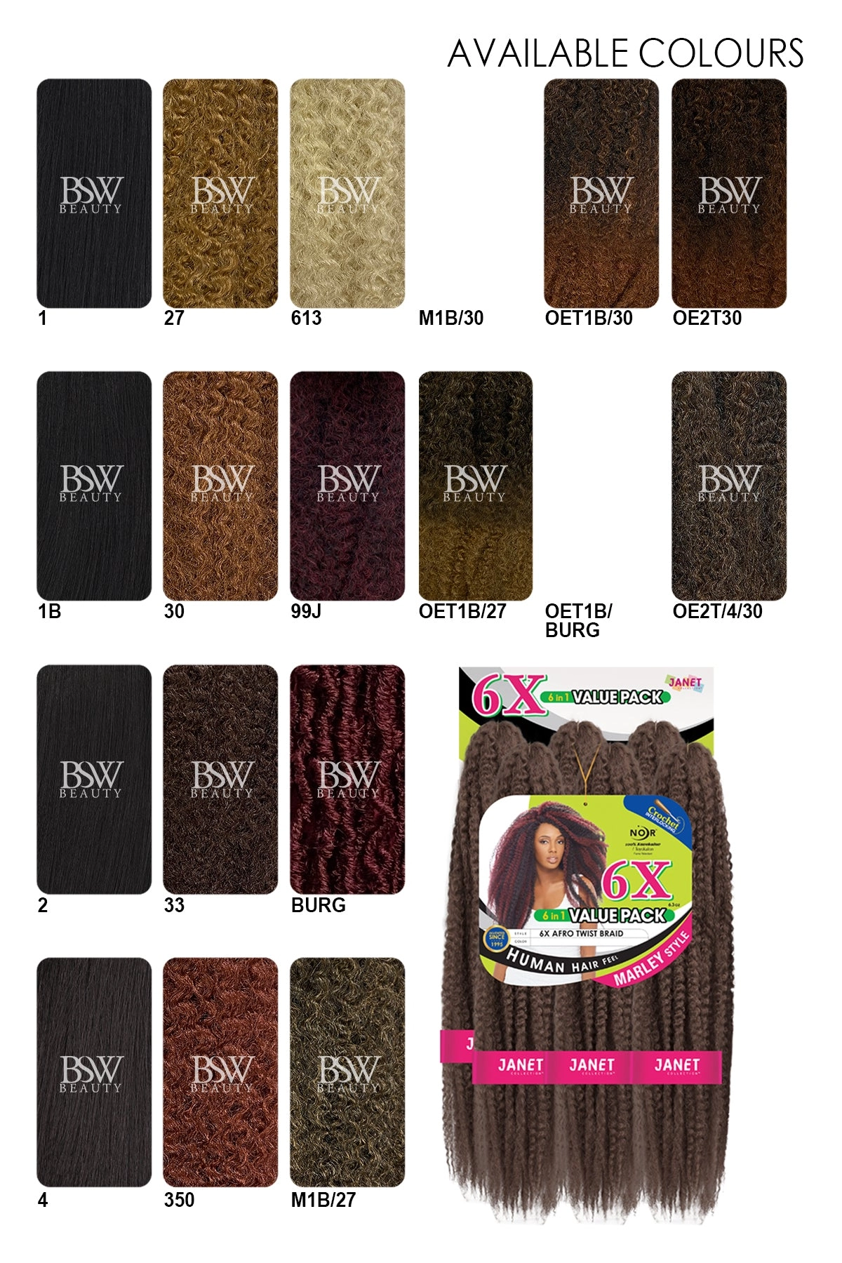 JANET 6X AFRO TWIST BRAIDS