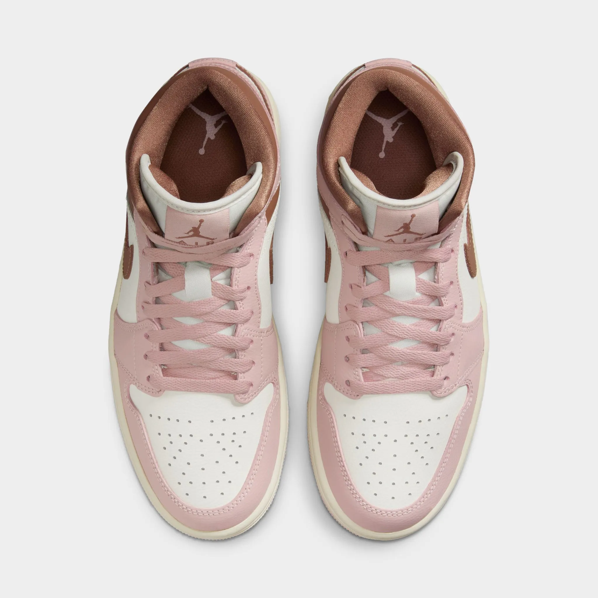 Jordan Women's 1 Mid Pink Oxford / Archaeo Brown - Sail