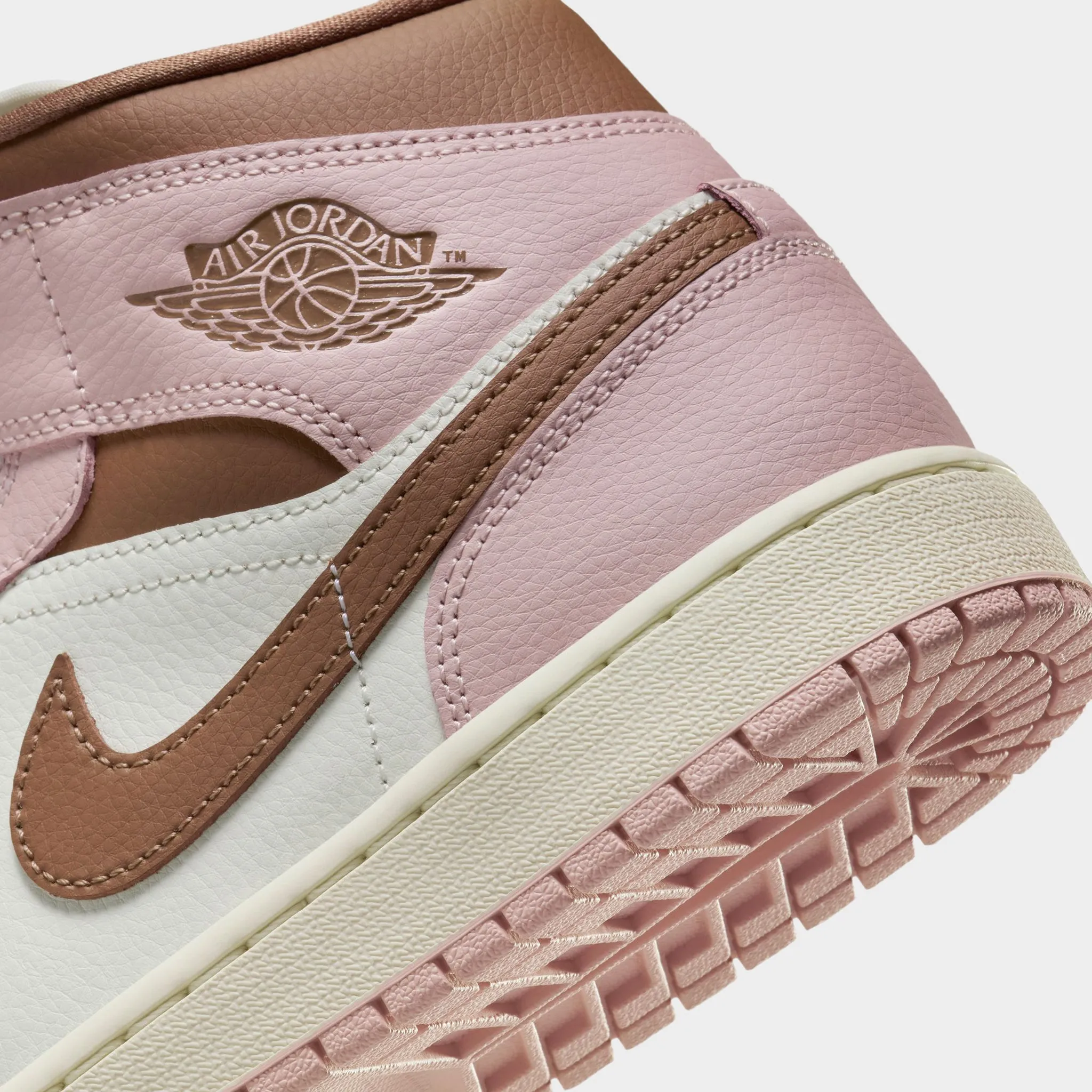 Jordan Women's 1 Mid Pink Oxford / Archaeo Brown - Sail