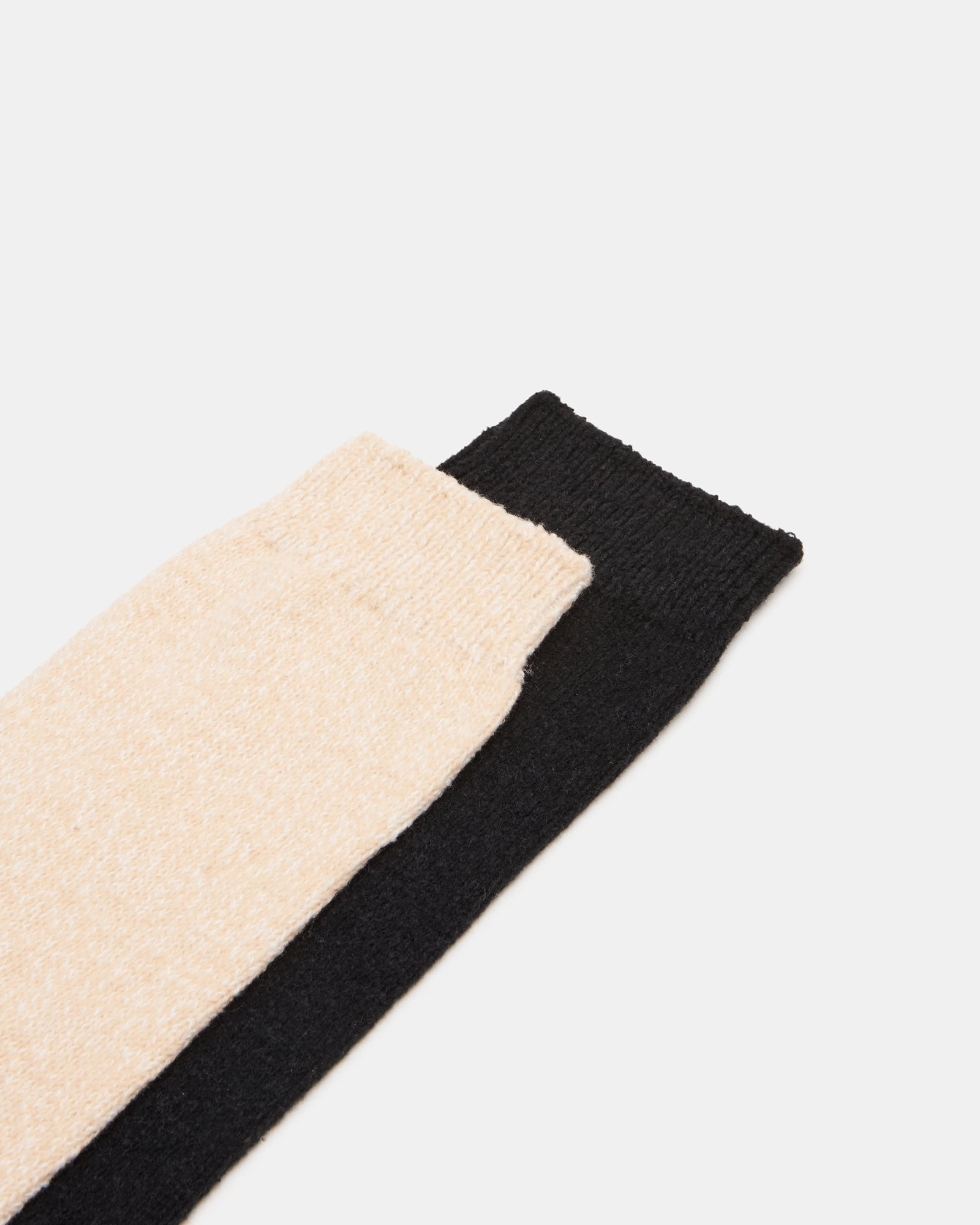 KNEE HIGH SOCKS BLACK/TAN
