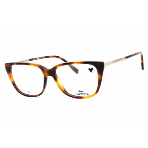 Lacoste Women's Eyeglasses - Havana Acetate Square Shape Full Rim Frame | L2939 214
