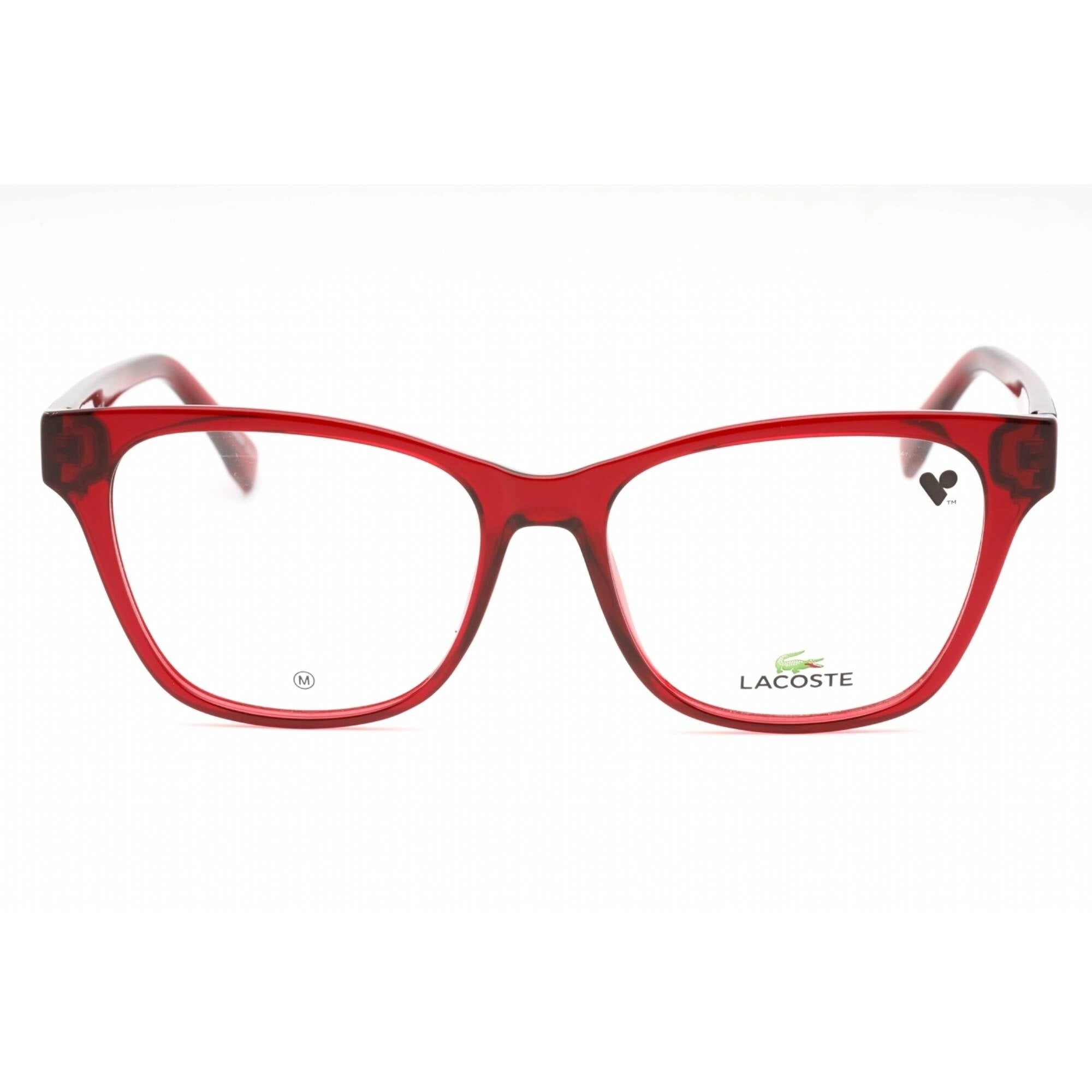 Lacoste Women's Eyeglasses - Red Plastic Full Rim Frame Clear Demo Lens | L2920 615