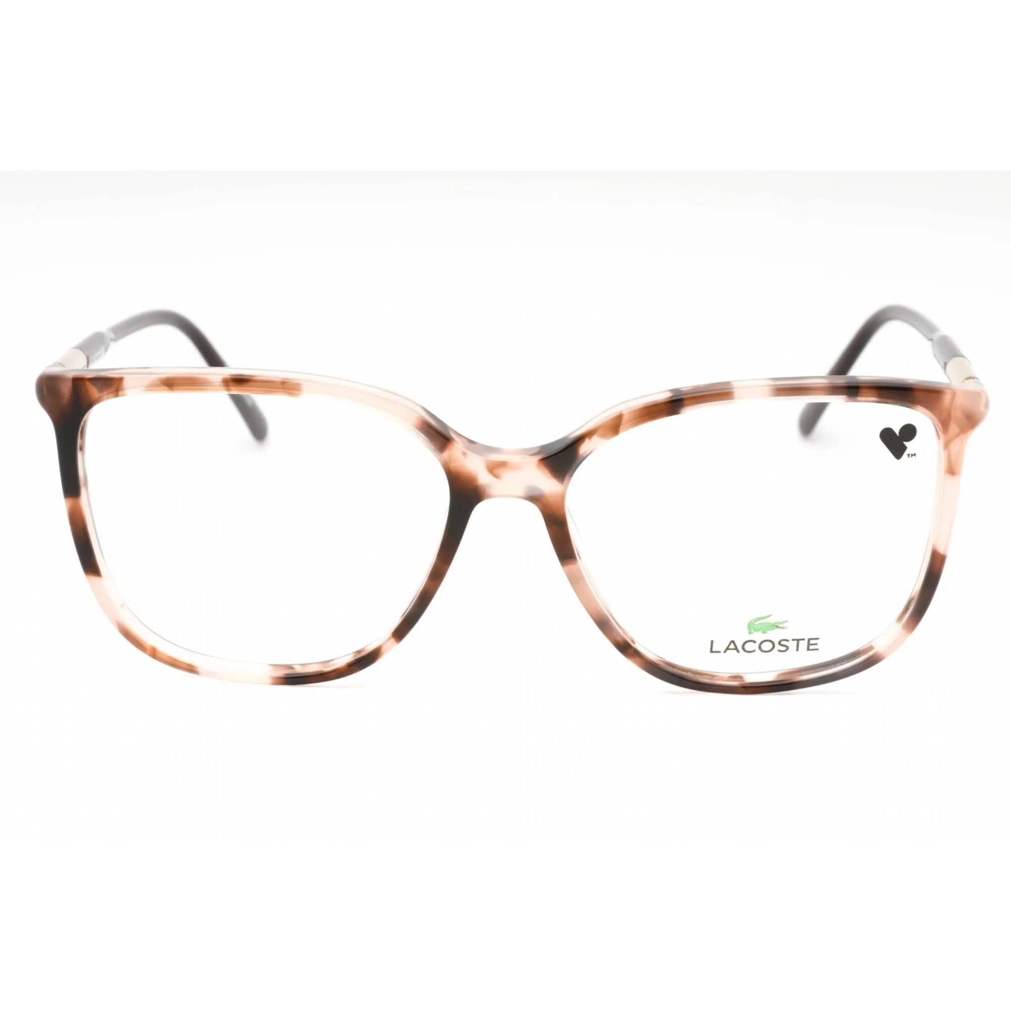 Lacoste Women's Eyeglasses - Rose Tortoise Plastic Cat Eye Full Rim Frame | L2892 690