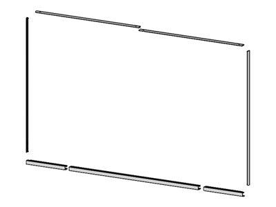 LG - Frame kit for digital signage display - for Bloc KT-BZ1080