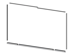 LG - Frame kit for digital signage display - for Bloc KT-BZ1080