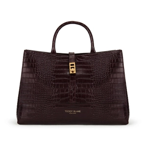 Lola Croco 15" - Dark Brown