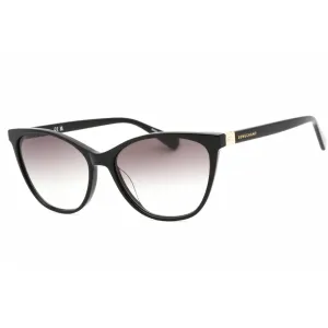 Longchamp Women's Sunglasses - Grey Gradient Lens Black Cat Eye Frame | LO659S 001