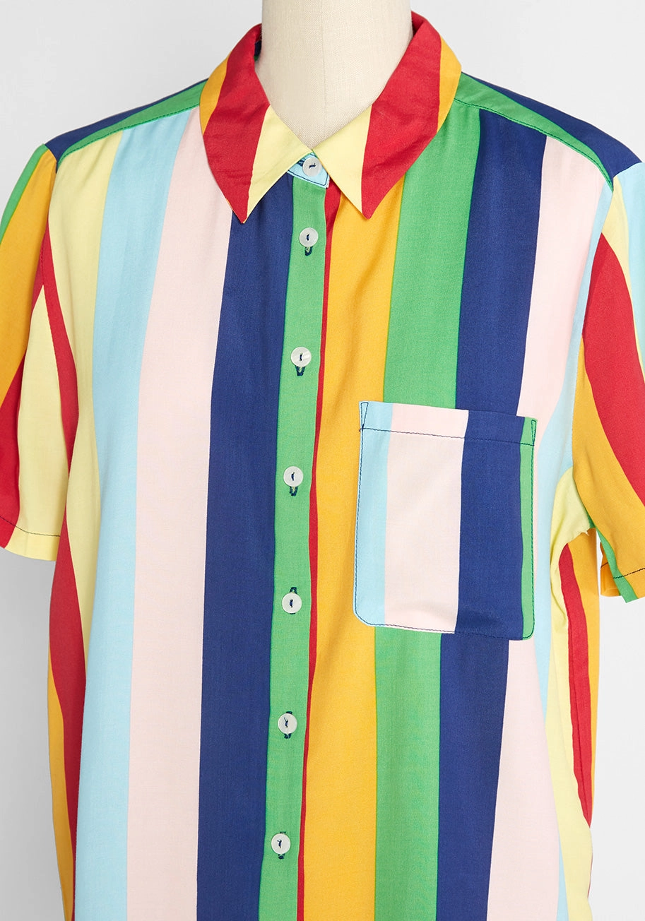 Love is a Summer Breeze Button-Up Shirt