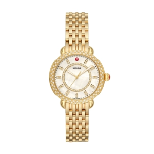 Michele Sidney Classic Gold-Tone Watch