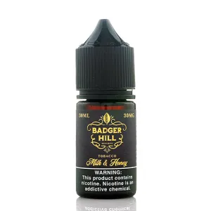 Milk & Honey Salt - Badger Hill Reserve E-Juice