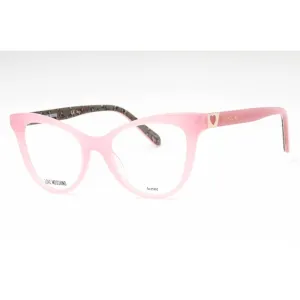 Moschino Love Women's Eyeglasses - Blue Acetate Cat Eye Full Rim Frame | MOL576 35J
