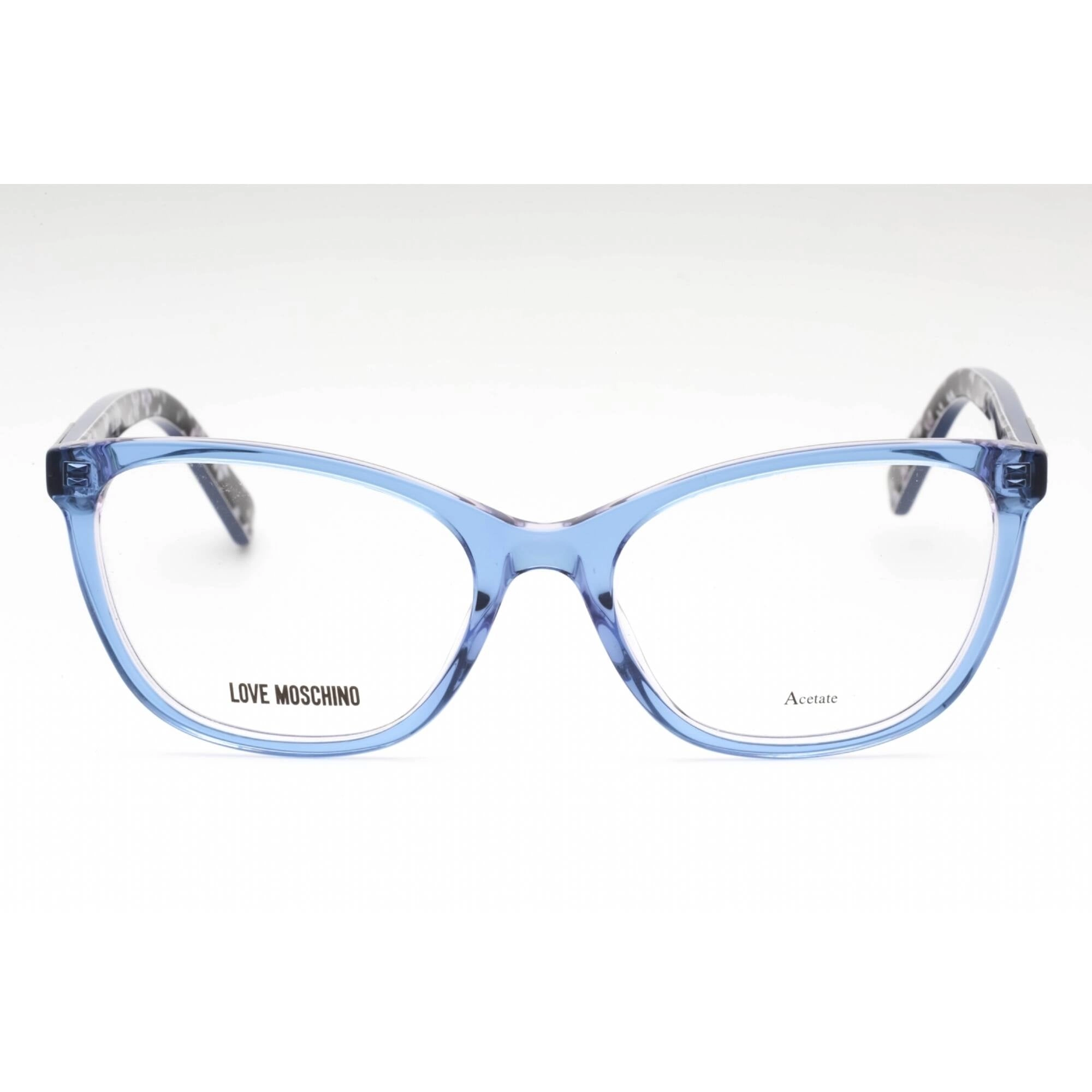 Moschino Love Women's Eyeglasses - Blue Plastic Cat Eye Full Rim | MOL575 0PJP 00