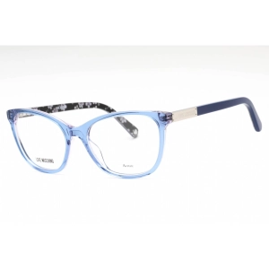 Moschino Love Women's Eyeglasses - Blue Plastic Cat Eye Full Rim | MOL575 0PJP 00