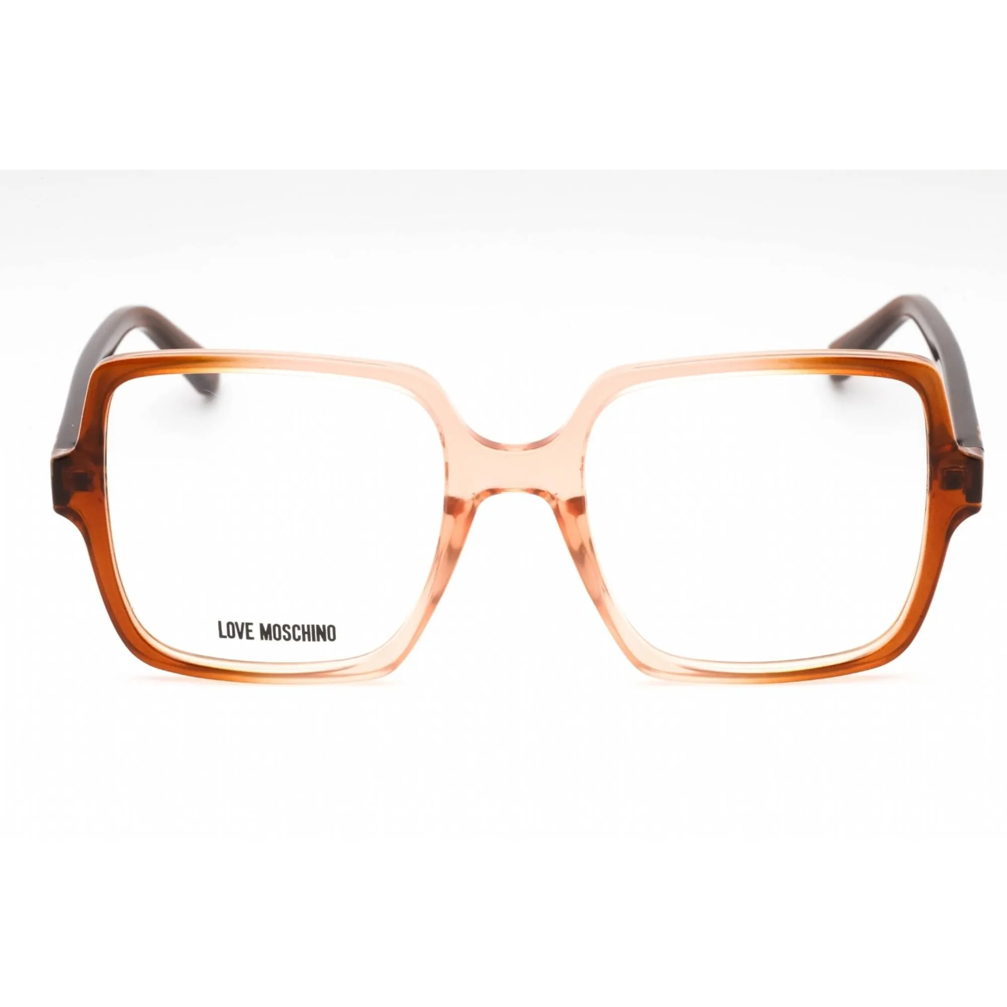 Moschino Love Women's Eyeglasses - Brown Peach Plastic Butterfly Frame | MOL597 MS5