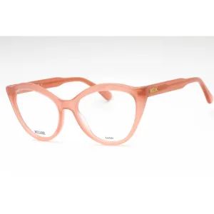 Moschino Women's Eyeglasses - Peach Acetate Cat Eye Shape Full Rim Frame | MOS607 733