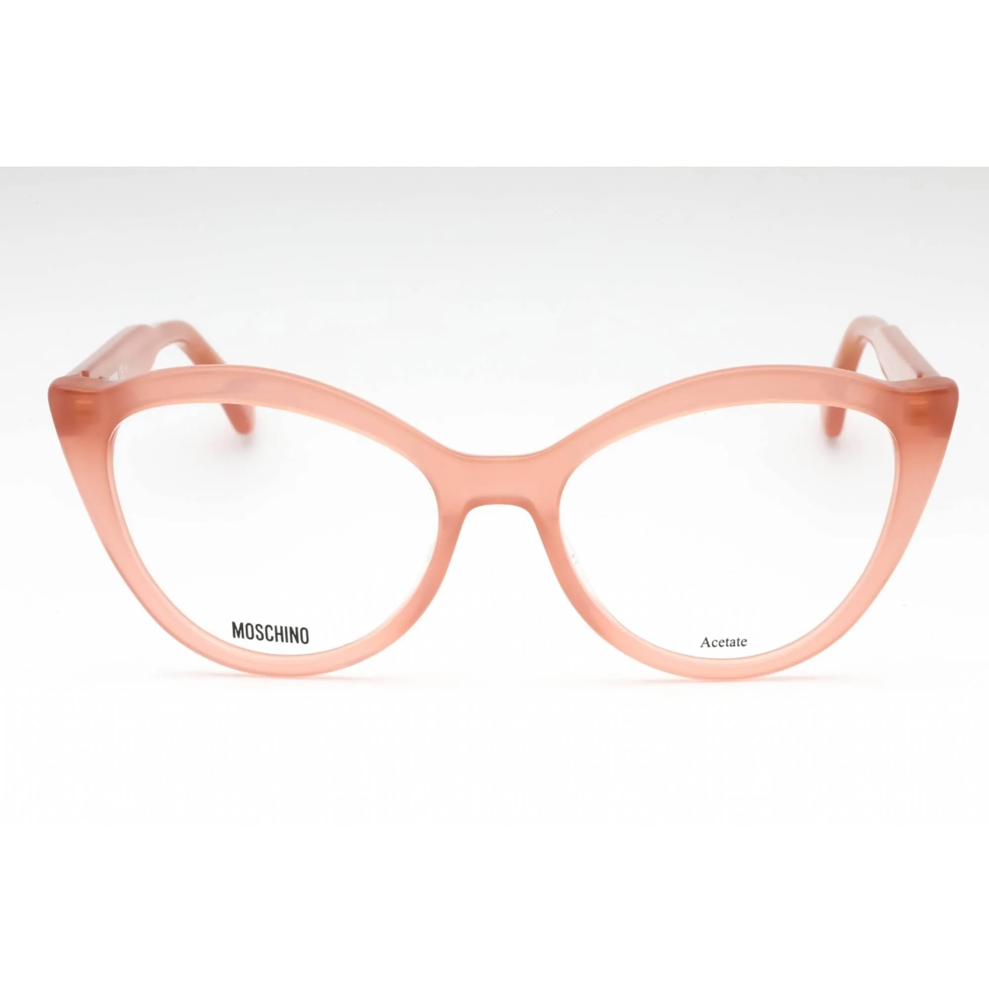 Moschino Women's Eyeglasses - Peach Acetate Cat Eye Shape Full Rim Frame | MOS607 733