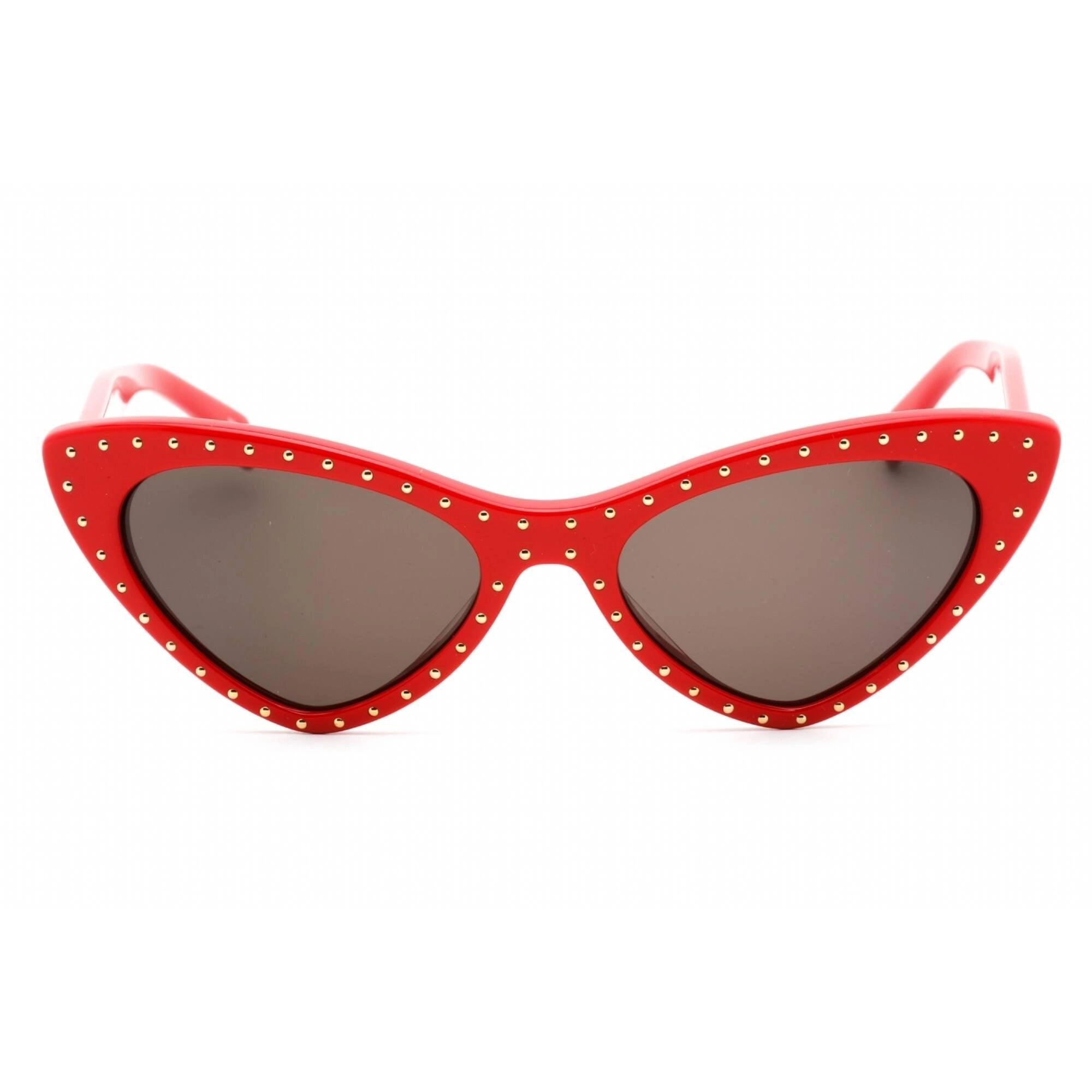 Moschino Women's Sunglasses - Red Cat Eye Plastic Frame Grey Lens | MOS006/S 0C9A IR