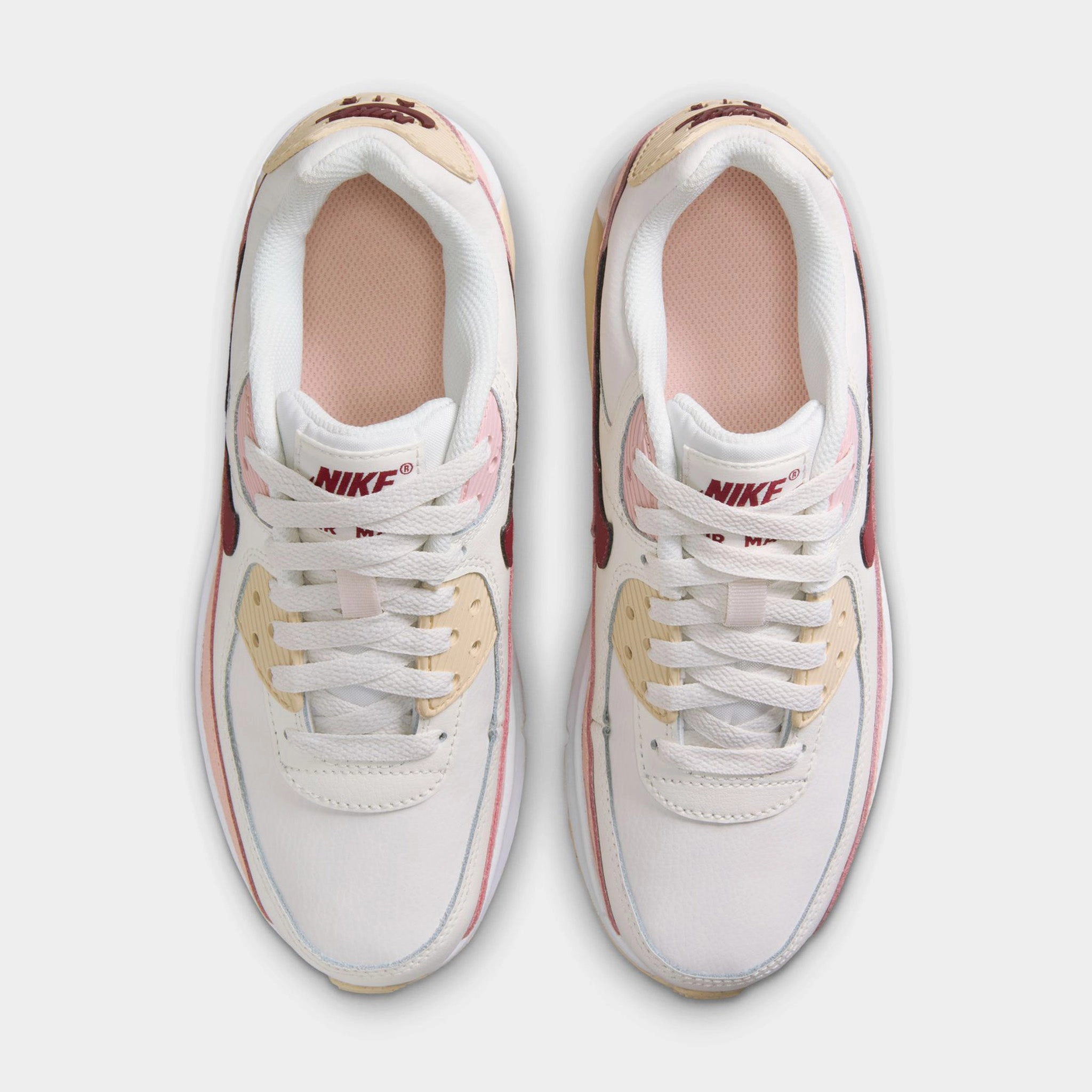 Nike Air Max 90 GS Phantom / Dark Team Red - Echo Pink