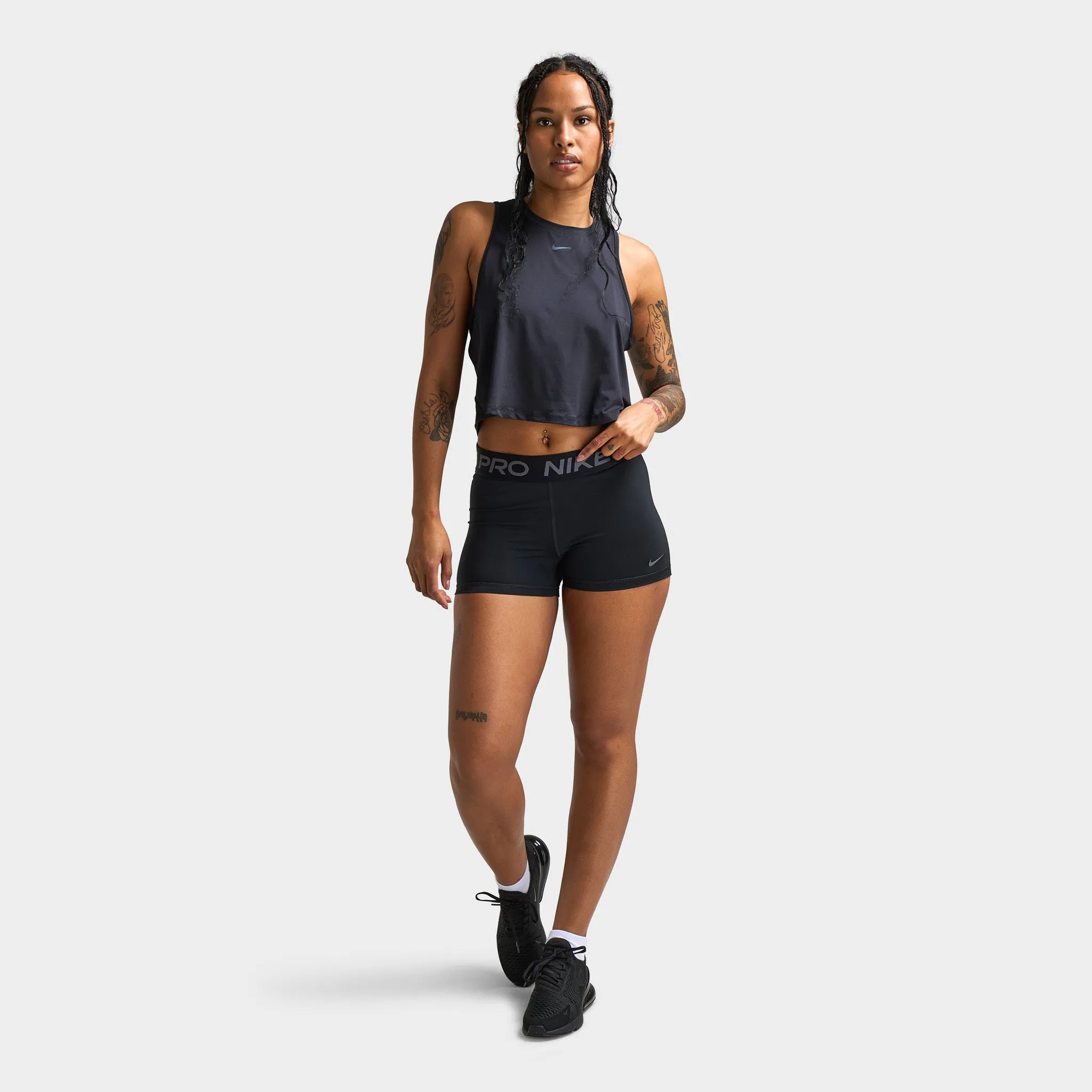 Nike Pro Women's 3" Shorts Black / Grey