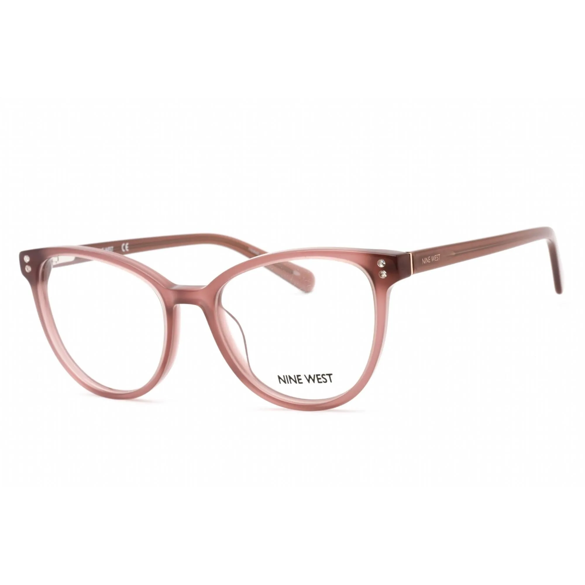Nine West Women's Eyeglasses - Full Rim Rose Taupe Plastic Rectangular | NW5196 275