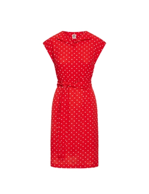Open Collar Shirt Dress- Sale