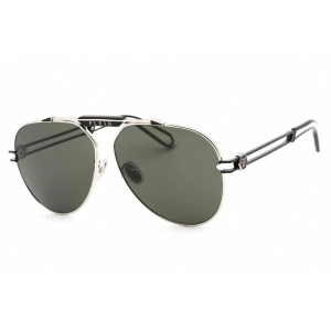 Philipp Plein Women's Sunglasses - Shiny Palladium Metal Aviator Frame | SPP048M 0583