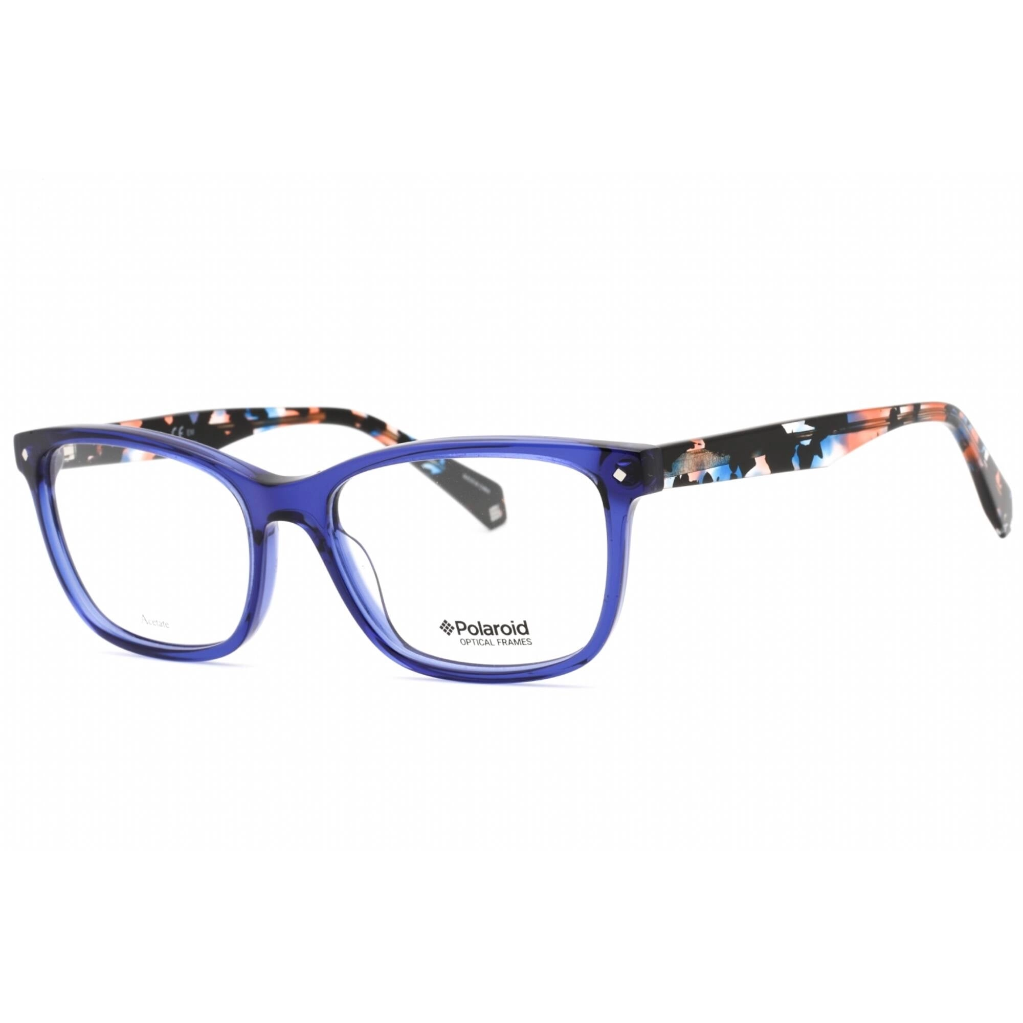 Polaroid Core Women's Eyeglasses - Blue Cat Eye Full Rim Frame | Pld D 338 0PJP 00