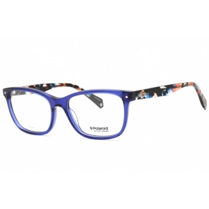 Polaroid Core Women's Eyeglasses - Blue Cat Eye Full Rim Frame | Pld D 338 0PJP 00