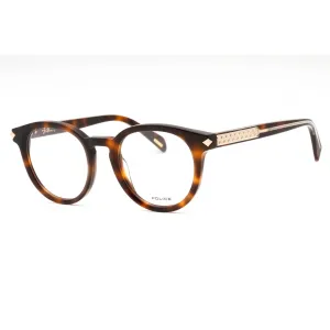 Police Women's Eyeglasses - Tortoise Plastic Round Shape Full Rim Frame | VPLF30 09AJ