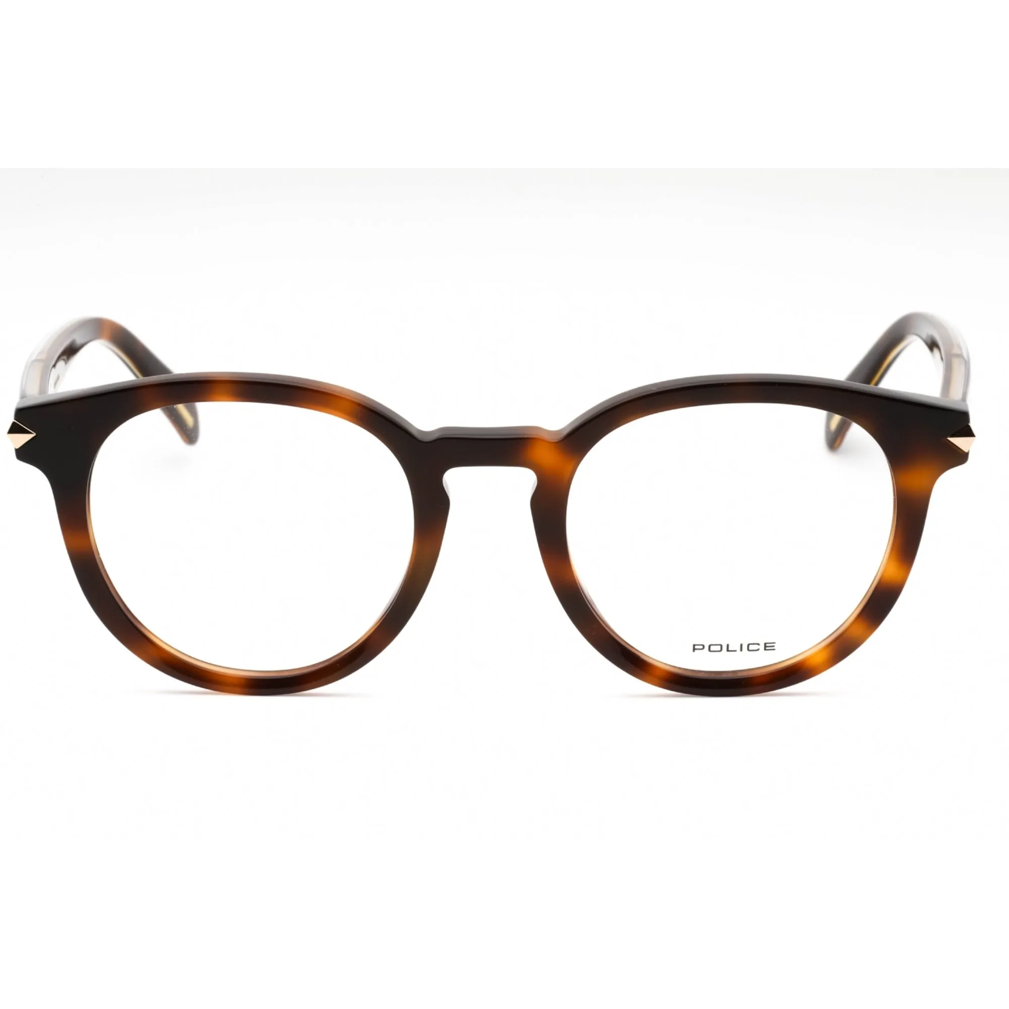 Police Women's Eyeglasses - Tortoise Plastic Round Shape Full Rim Frame | VPLF30 09AJ