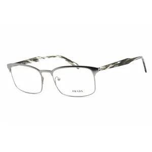 Prada Women's Eyeglasses - Matte Gunmetal Grey Metal Cat Eye Frame | 0PR 54WV 7CQ1O1