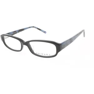 Primary Women's Eyeglasses - Demo Lens Plastic Rectangular Full Rim Frame | 1067 BLACK