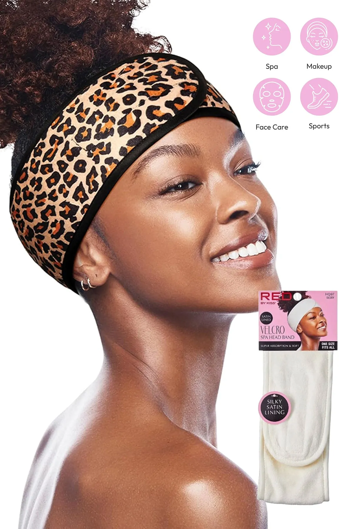 RED BY KISS VELCRO SPA HEADBAND