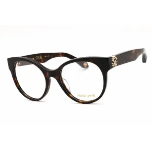 Roberto Cavalli Women's Eyeglasses - Dark Havana Cat Eye Full Rim Frame | VRC027M 0722